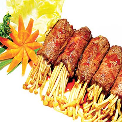 Bò nướng kim châm