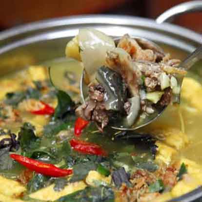 Baba: Tiết mật rượu / chưng / Bung muối / nấu nước khoáng / Om chuối/nấu rau muống rượu vang