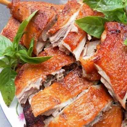 Vịt xiêm 3 món, tiết canh, chưng, hấp, nấu khoai sọ, giả cầy, nấu măng