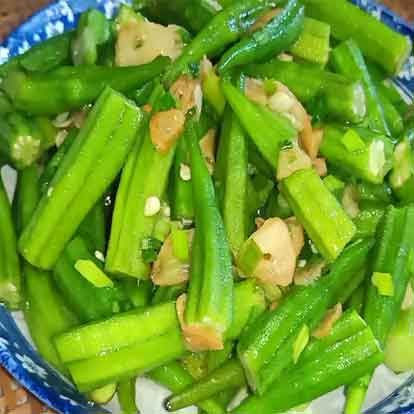 Đậu bắp xào, luộc