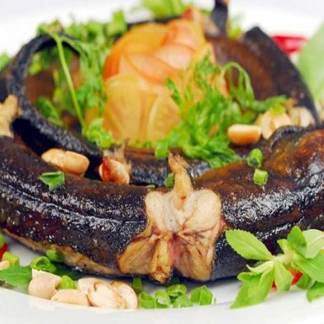 Lươn rút xương hấp nghệ